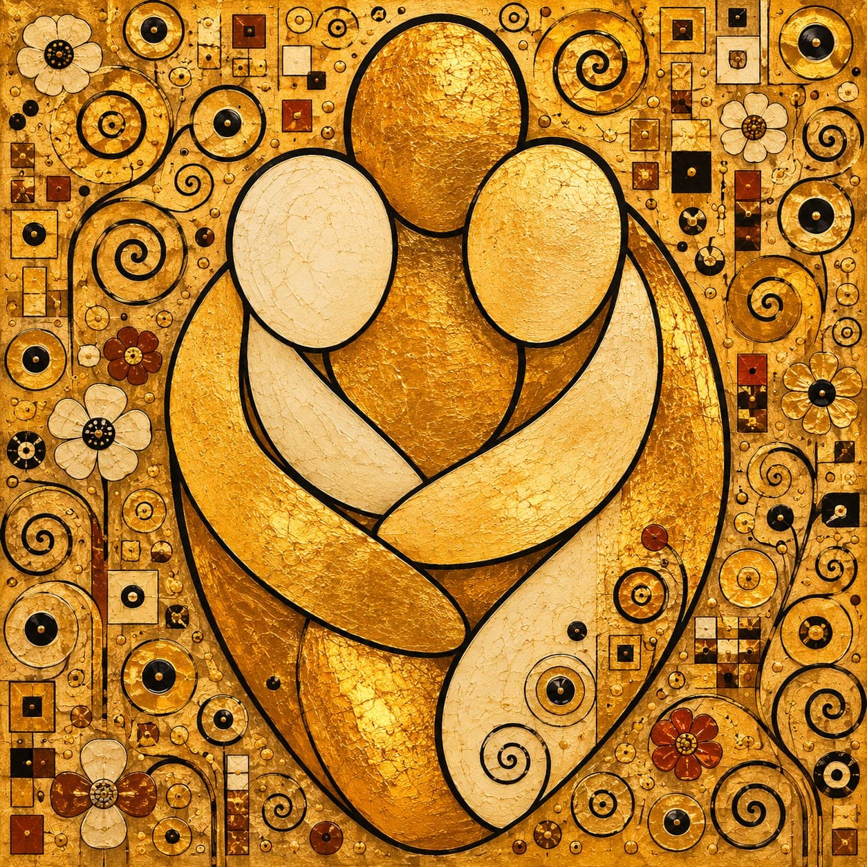 Lovers, Ornate Gold by Chromora Studio