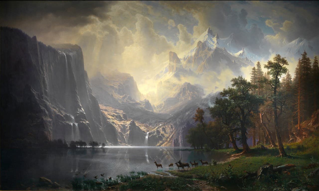 Featured painting by Albert Bierstadt