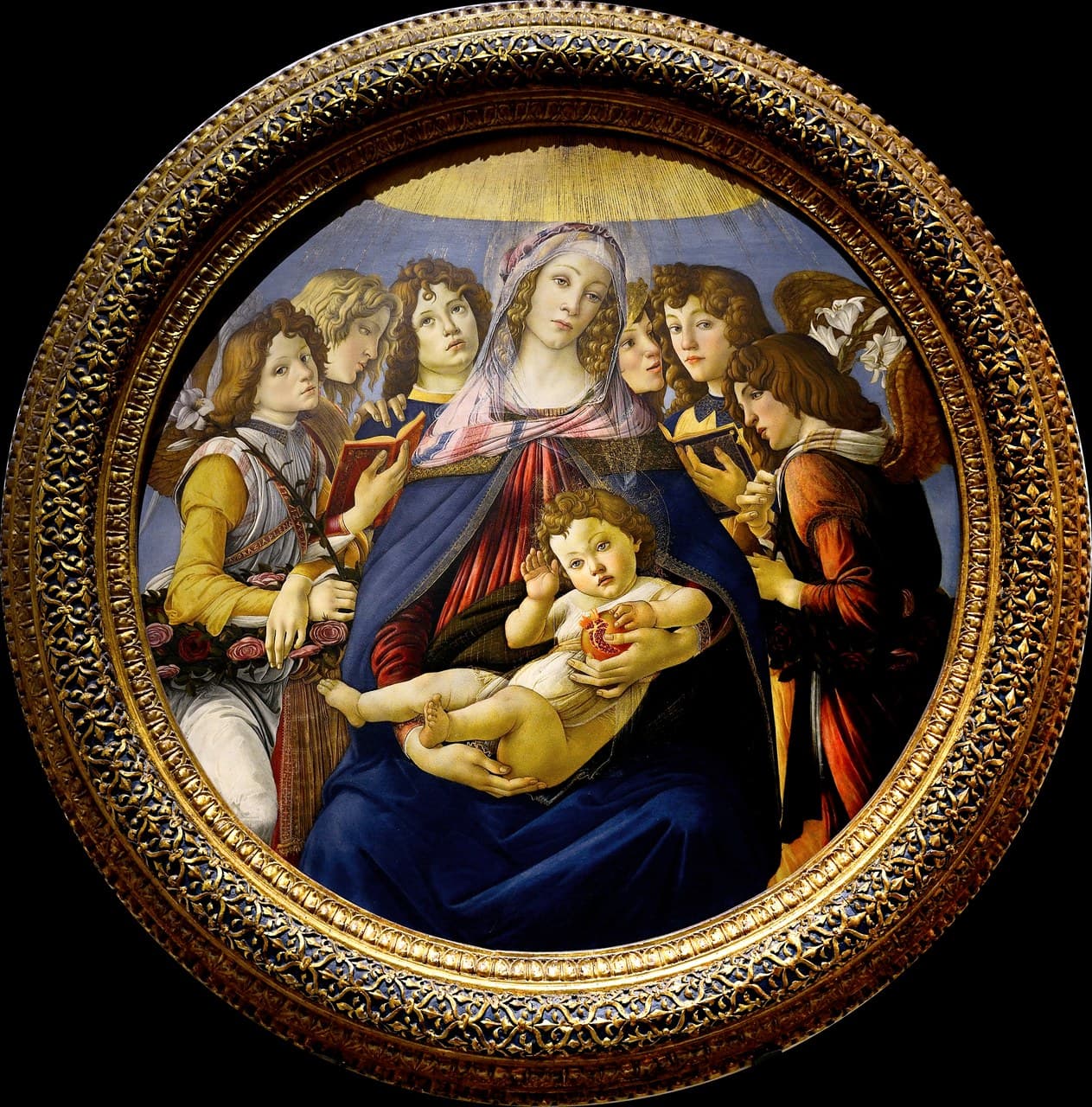 Madonna of the Pomegranate by Sandro Botticelli