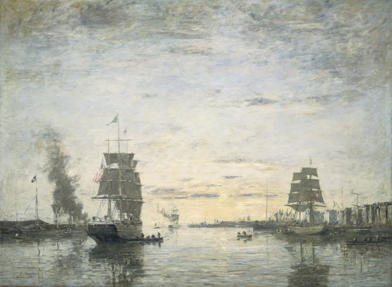 The Port of Le Havre by Eugène Boudin
