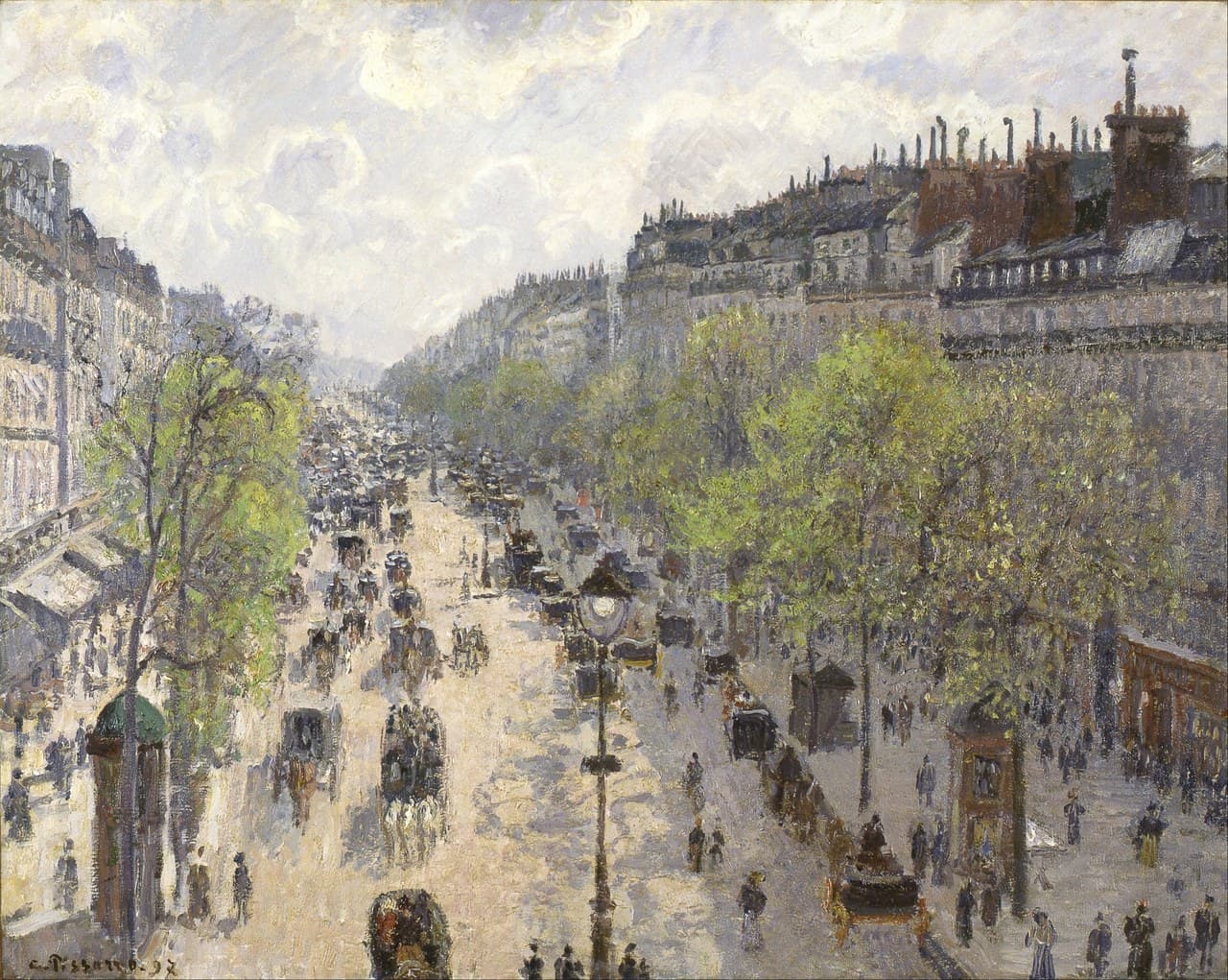 Featured painting by Camille Pissarro