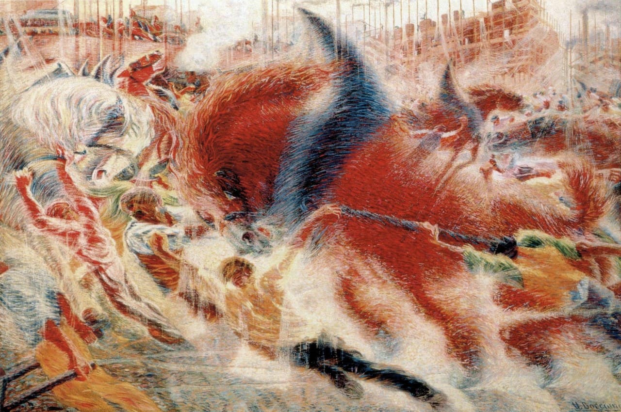 Featured painting by Umberto Boccioni