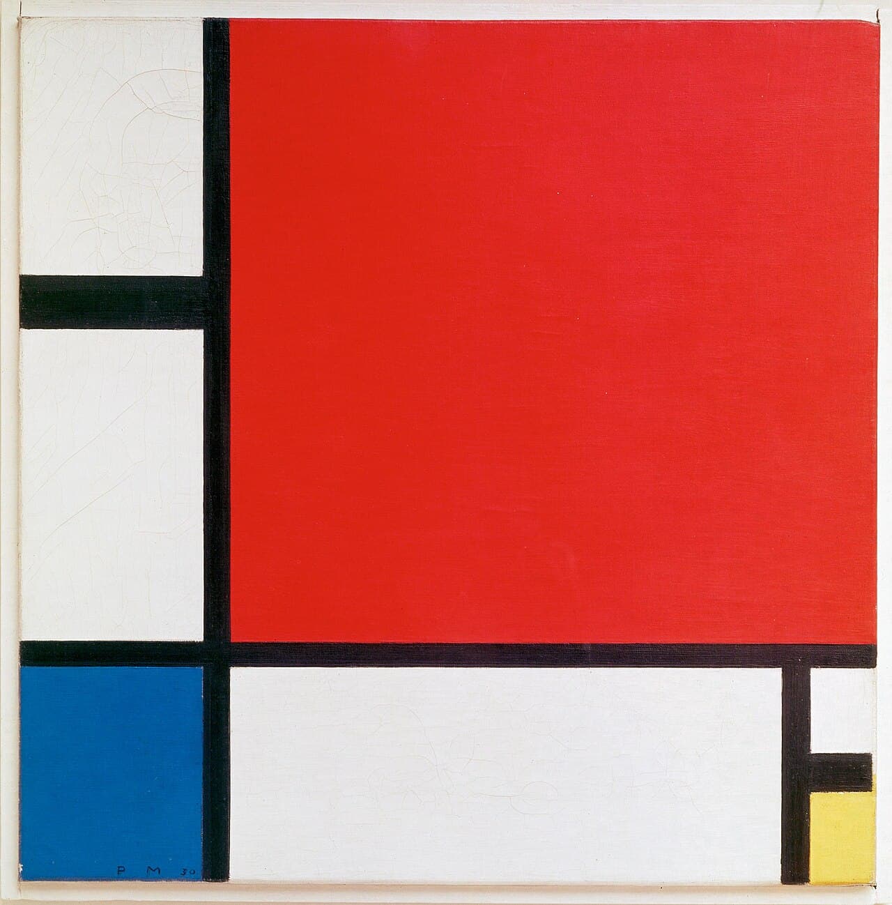 Featured painting by Piet Mondrian