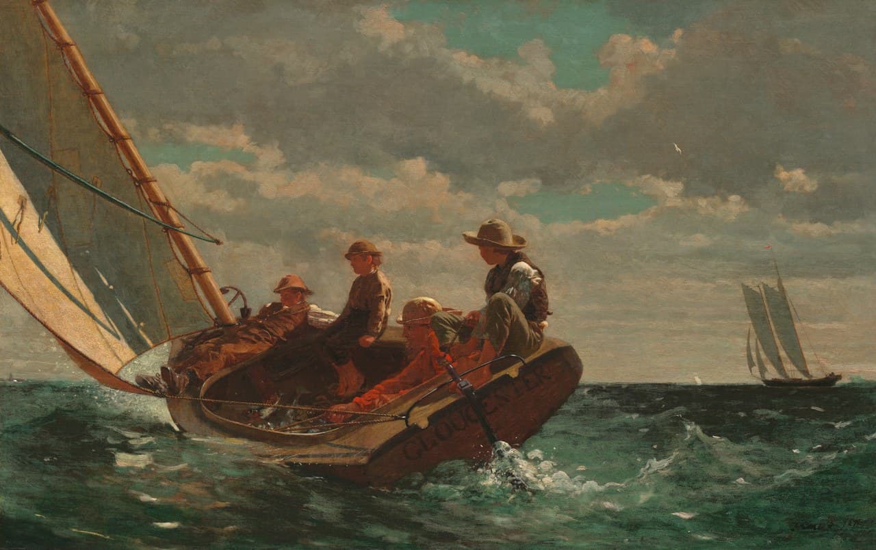Breezing Up (A Fair Wind) by Winslow Homer