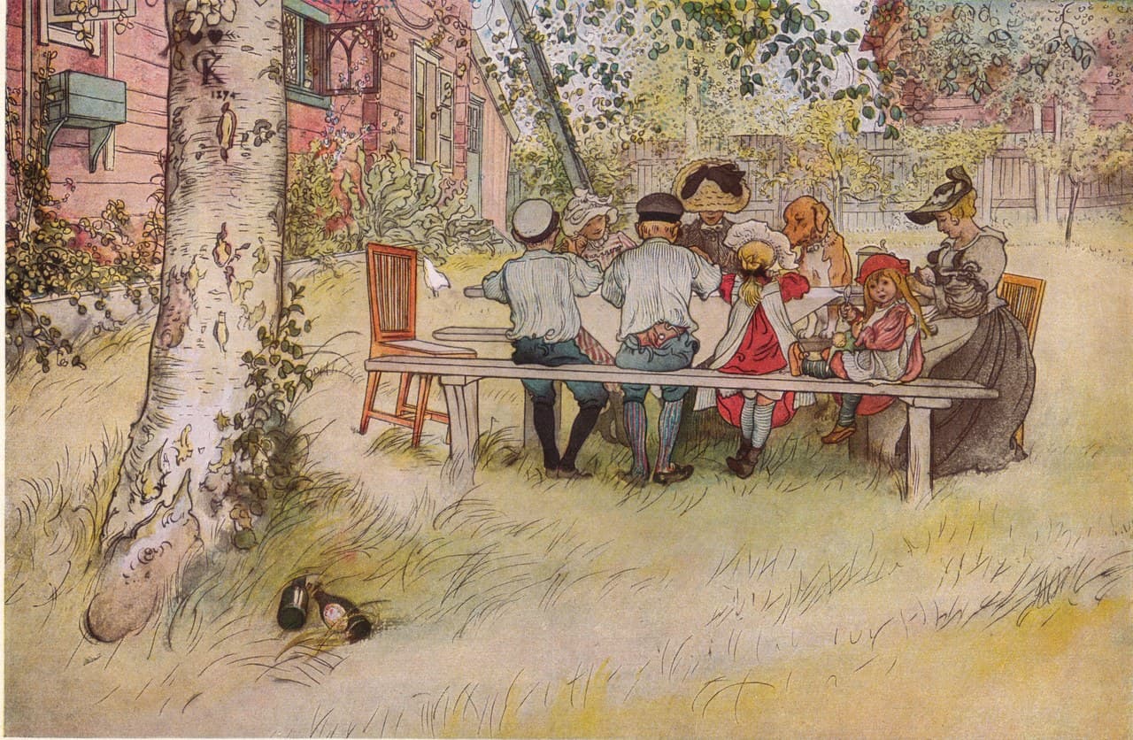 Featured painting by Carl Larsson