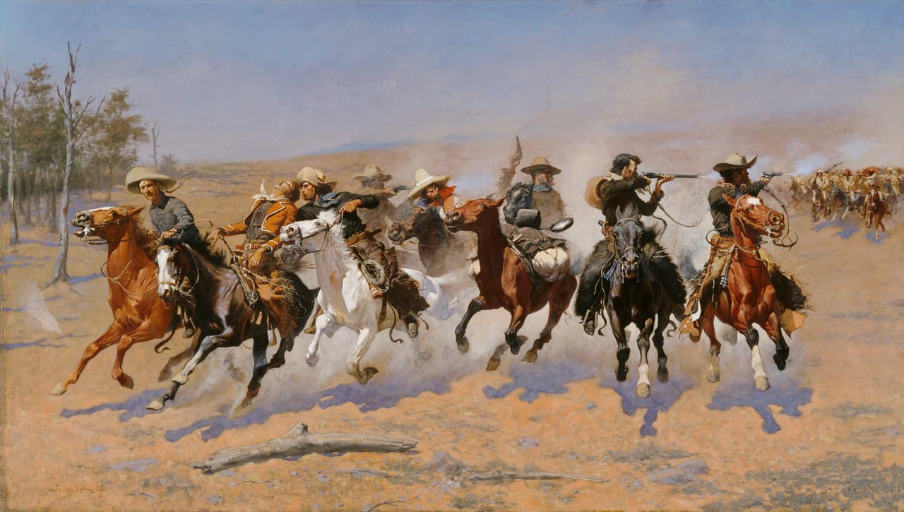 Featured painting by Frederic Remington