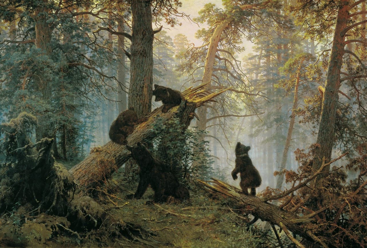 Featured painting by Ivan Shishkin