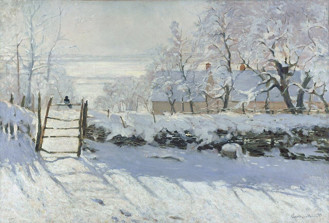 The Magpie by Claude Monet