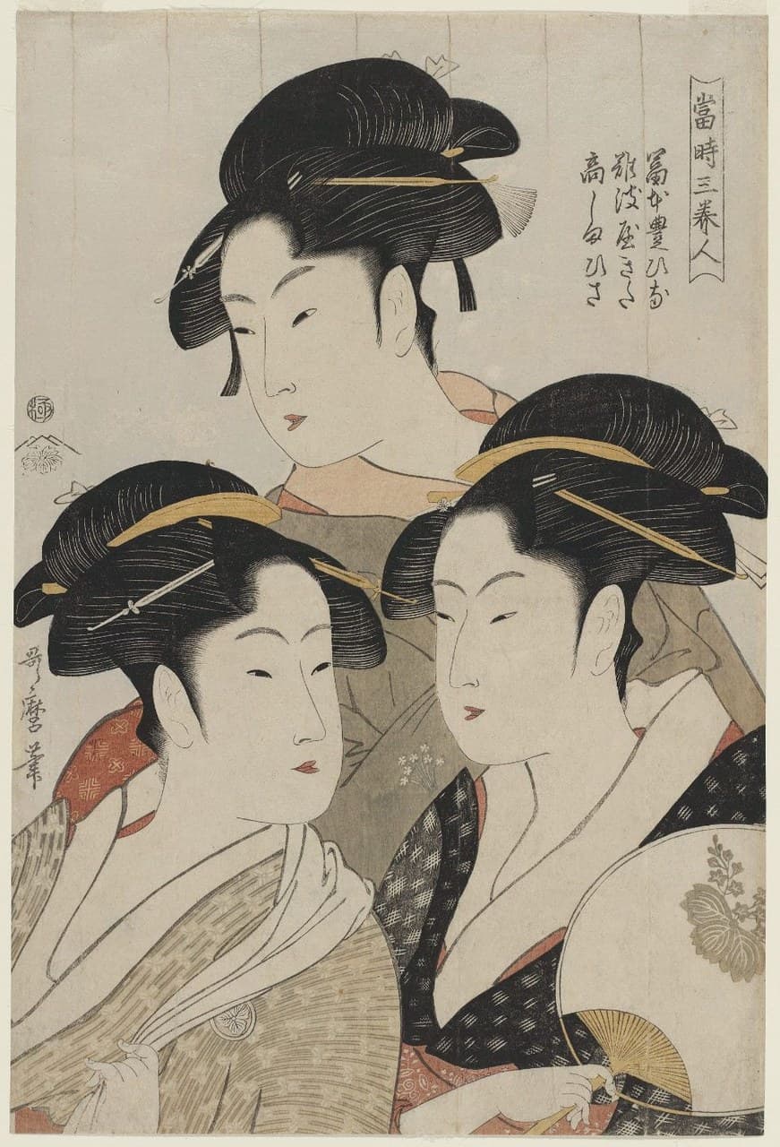 Featured painting by Kitagawa Utamaro