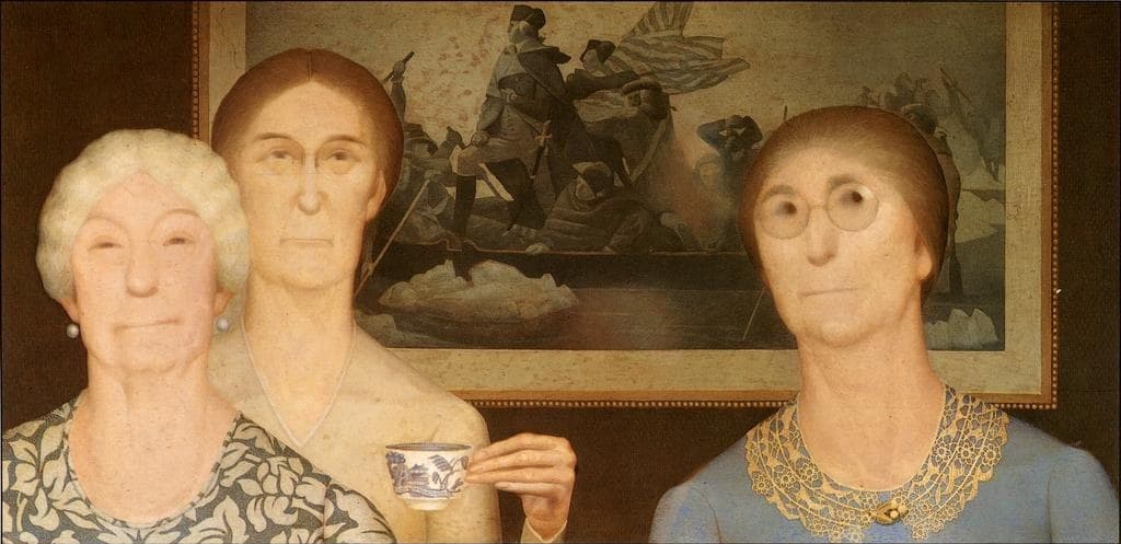 Daughters of Revolution by Grant Wood
