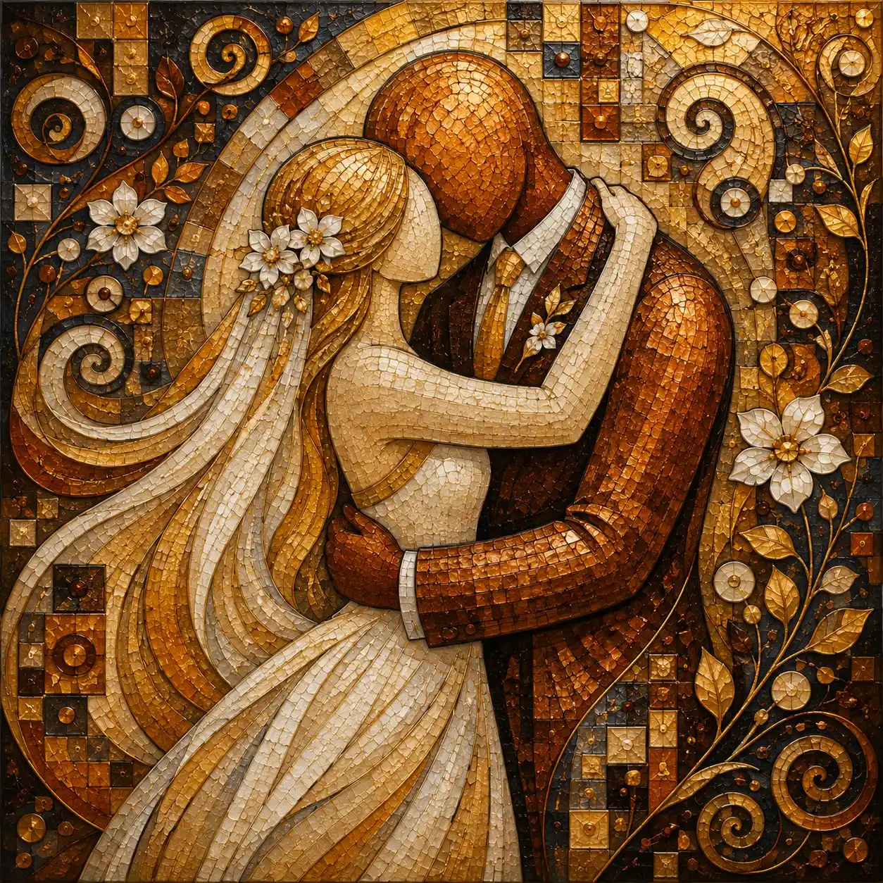 The Wedding, Mosaic by Chromora Studio