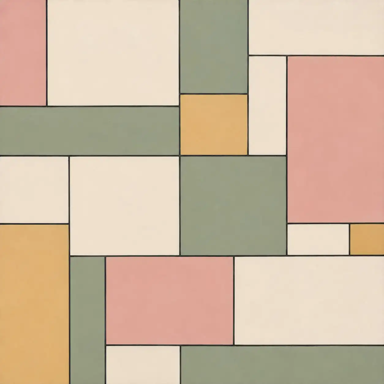 Muted Mondrian by Chromora Studio