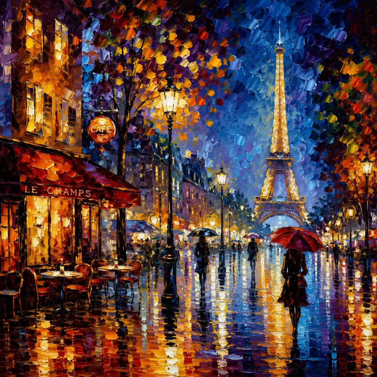 Eiffel Nocturne by Chromora Studio