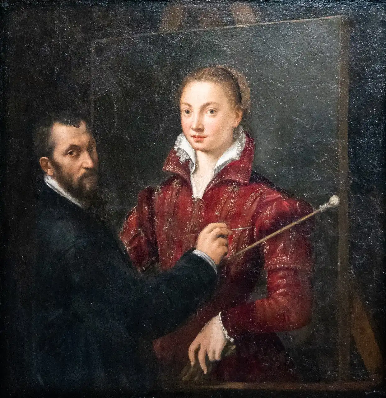 Bernardino Campi Painting Sofonisba Anguissola by Sofonisba Anguissola