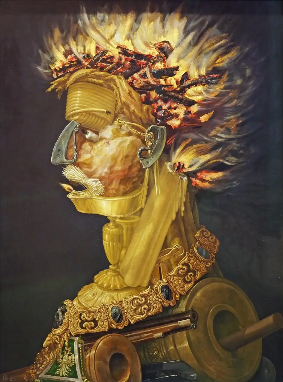 Fire by Giuseppe Arcimboldo