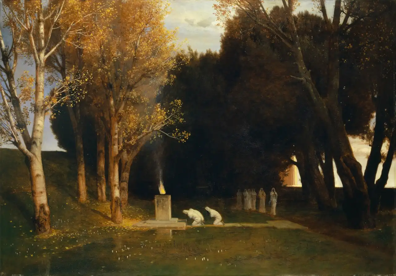 The Sacred Grove by Arnold Böcklin