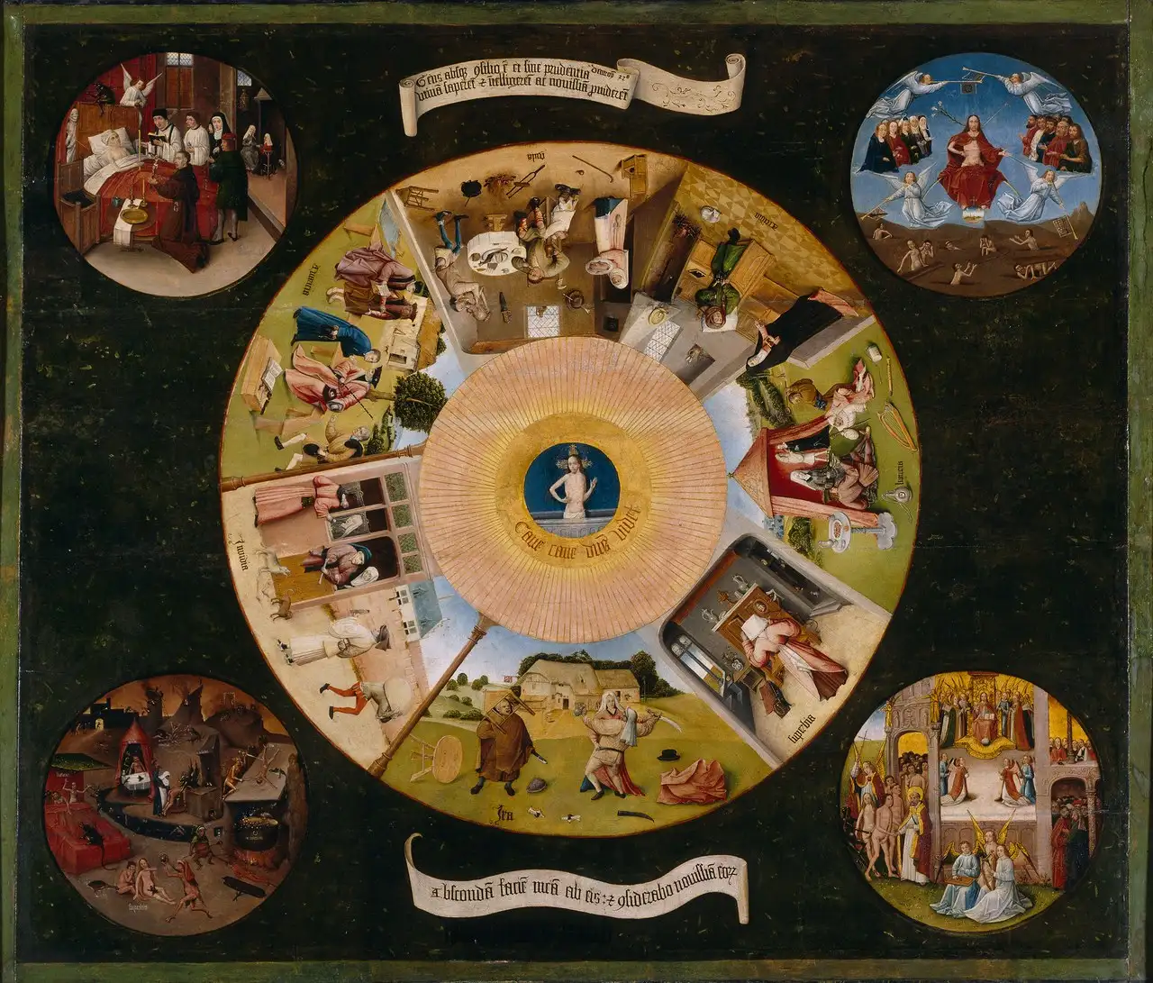 The Seven Deadly Sins and the Four Last Things by Hieronymus Bosch (attributed)