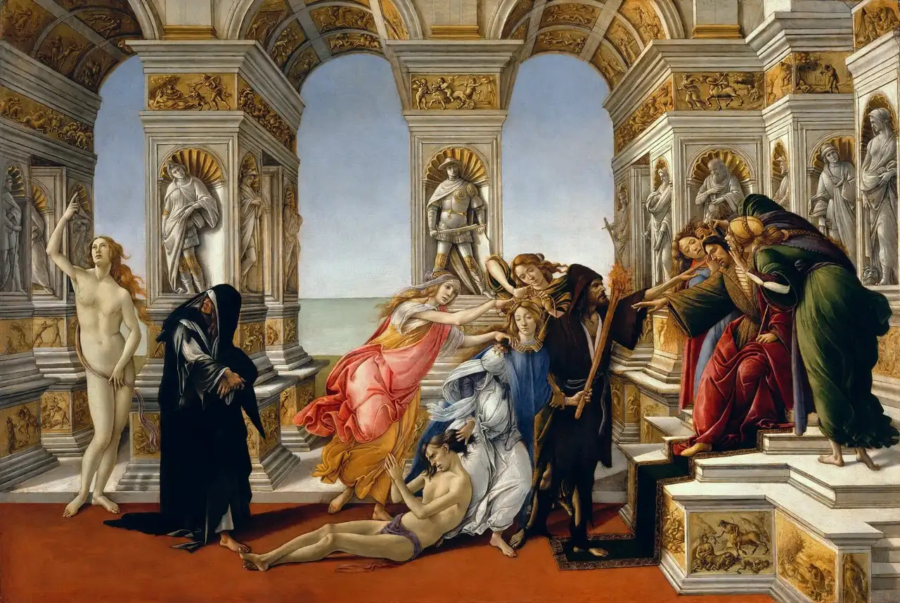 The Calumny of Apelles by Sandro Botticelli