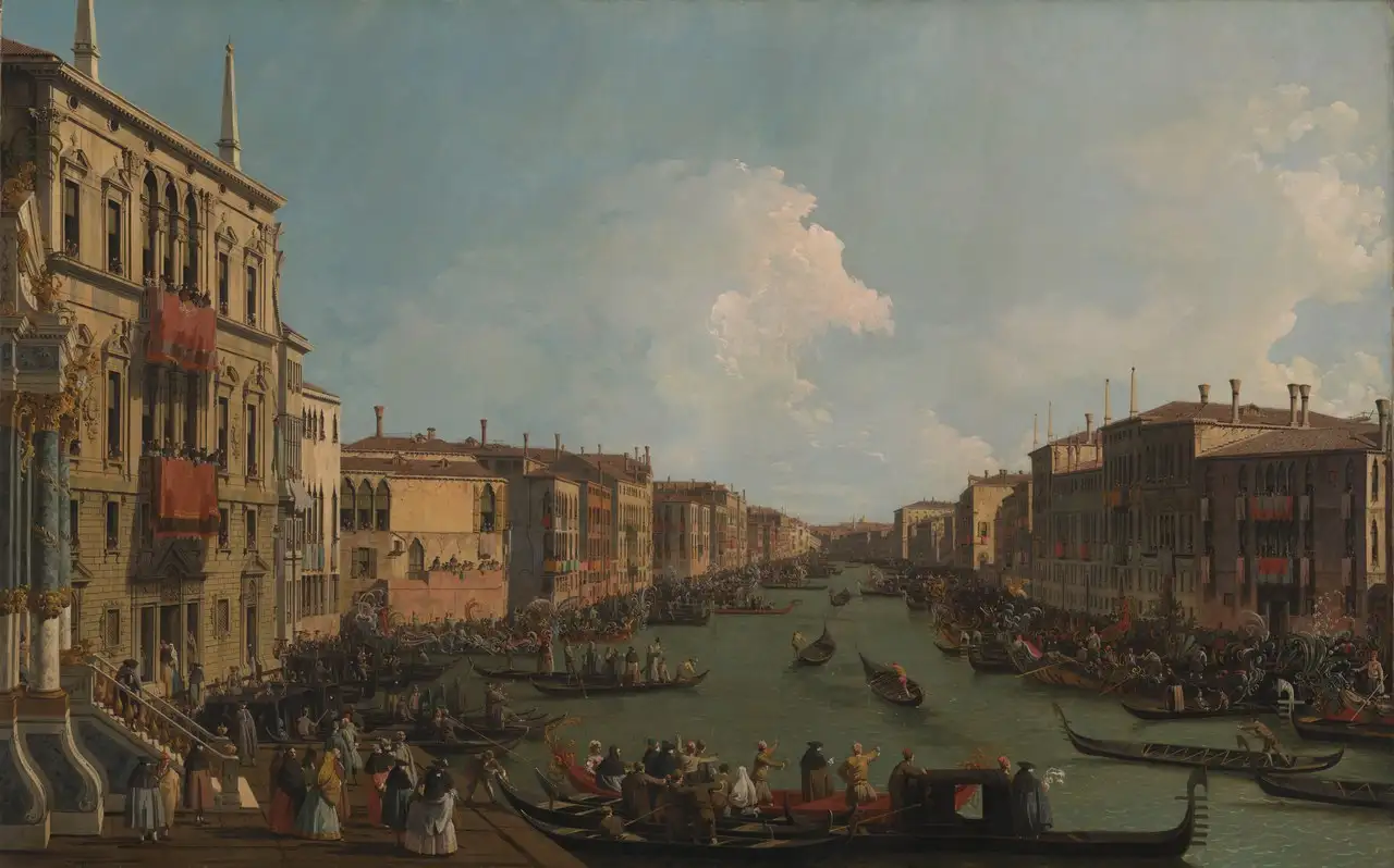 A Regatta on the Grand Canal by Canaletto