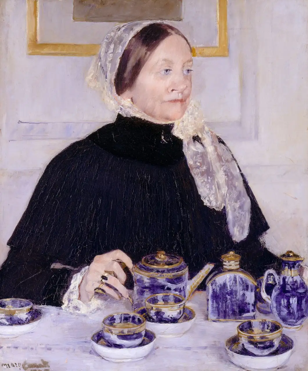 Lady at the Tea Table by Mary Cassatt