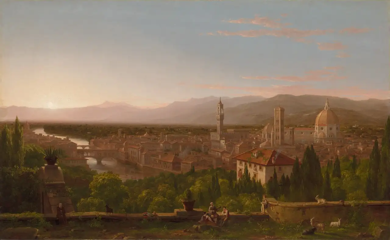 View of Florence from San Miniato by Thomas Cole