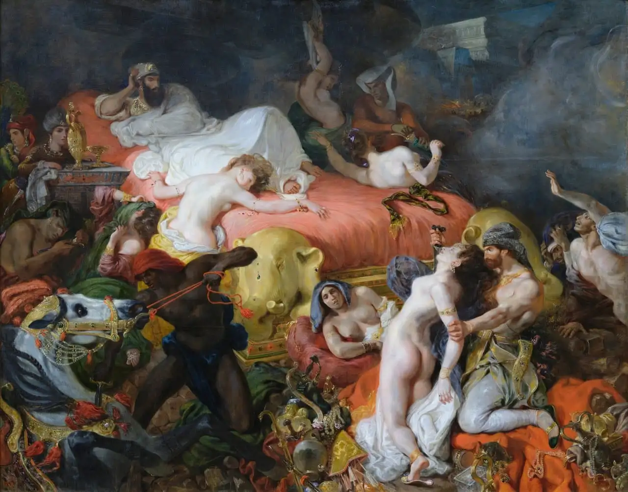 The Death of Sardanapalus by Eugène Delacroix