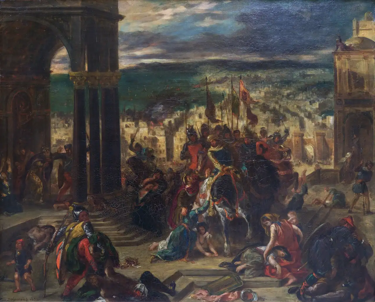 The Entry of the Crusaders into Constantinople by Eugène Delacroix