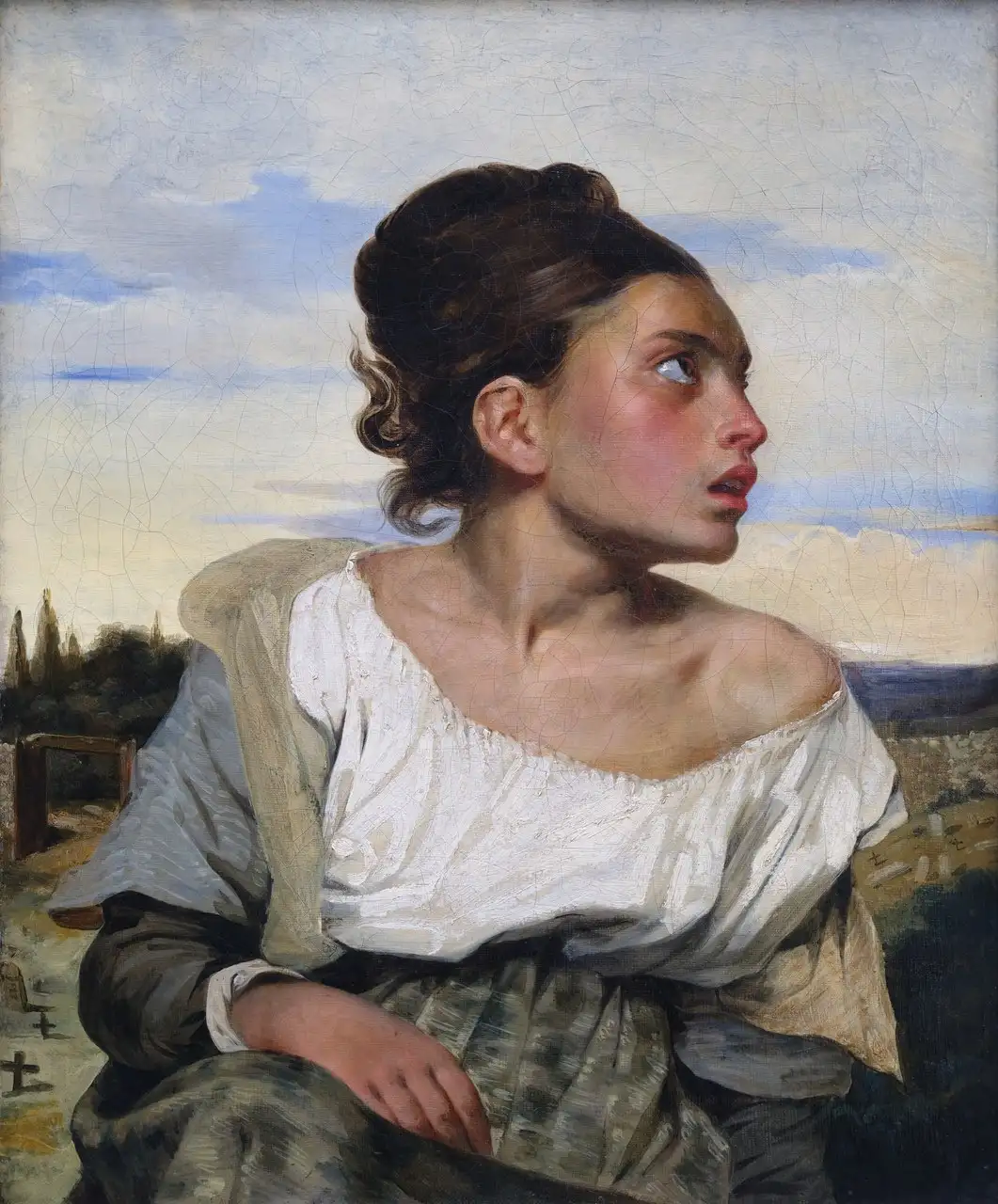 Orphan Girl at the Cemetery by Eugène Delacroix