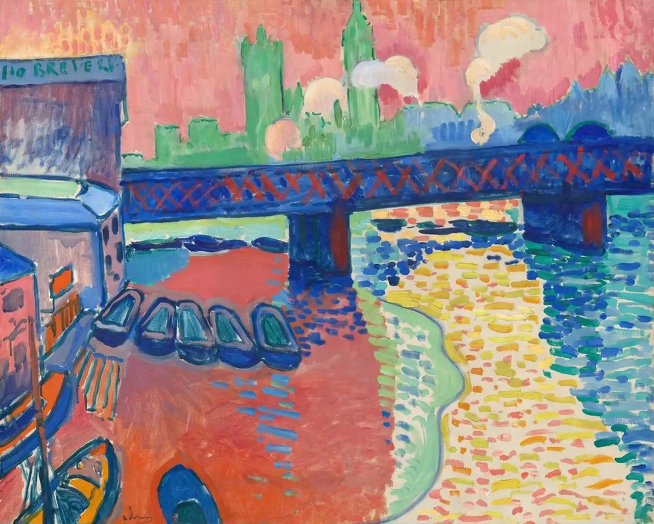 Charing Cross Bridge, London by Andre Derain