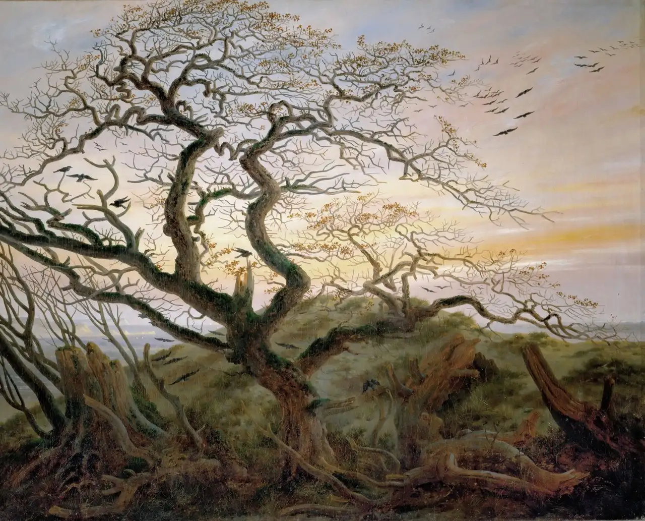 The Tree of Crows by Caspar David Friedrich