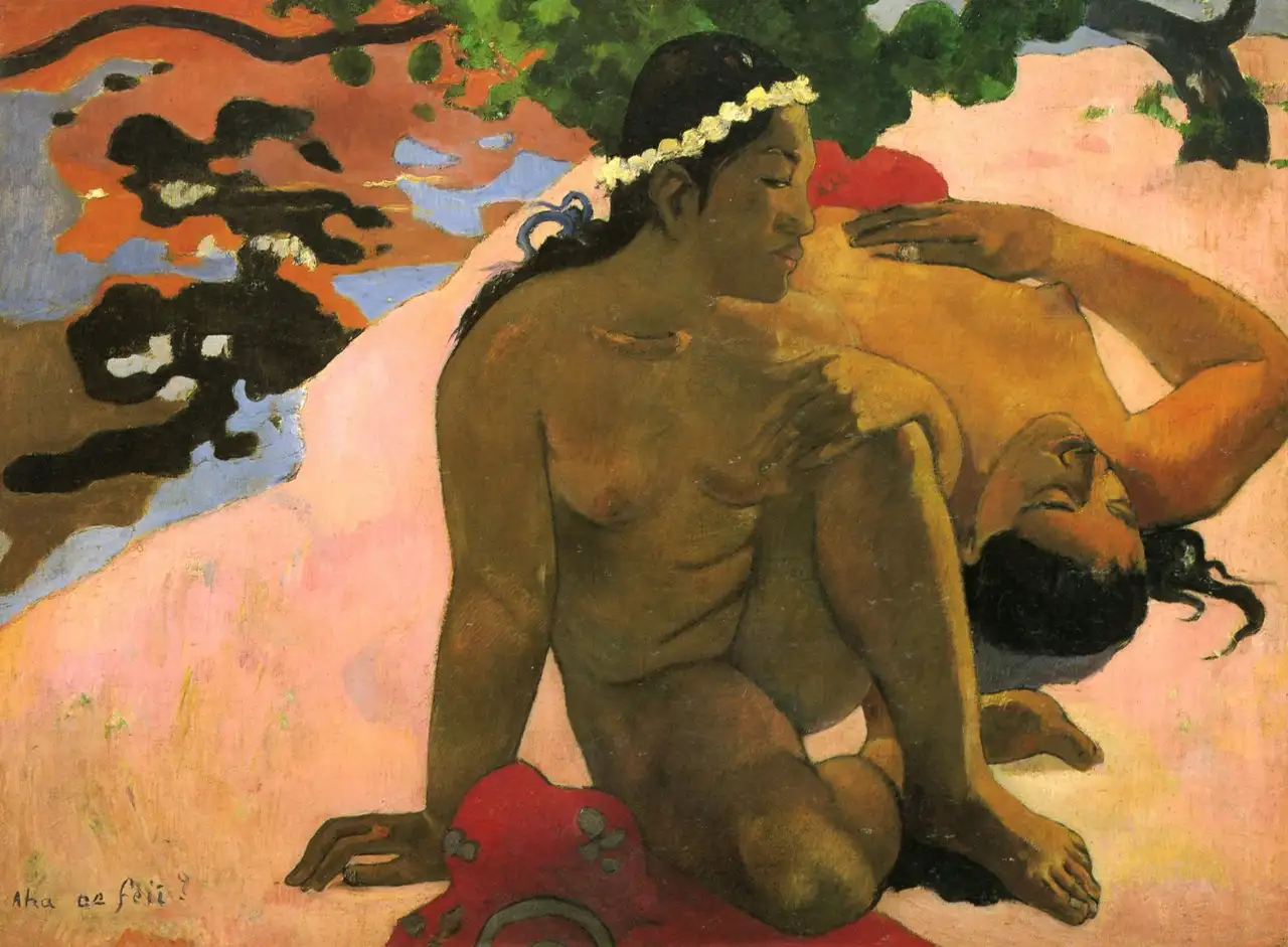 Aha Oe Feii? (What! Are You Jealous?) by Paul Gauguin