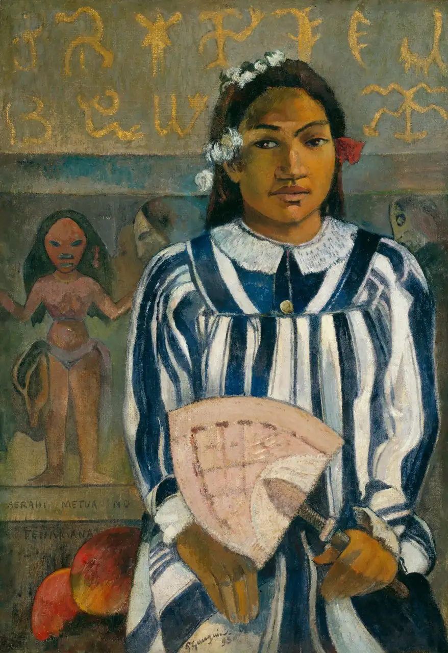 Merahi metua no Tehamana (Tehamana Has Many Parents) by Paul Gauguin