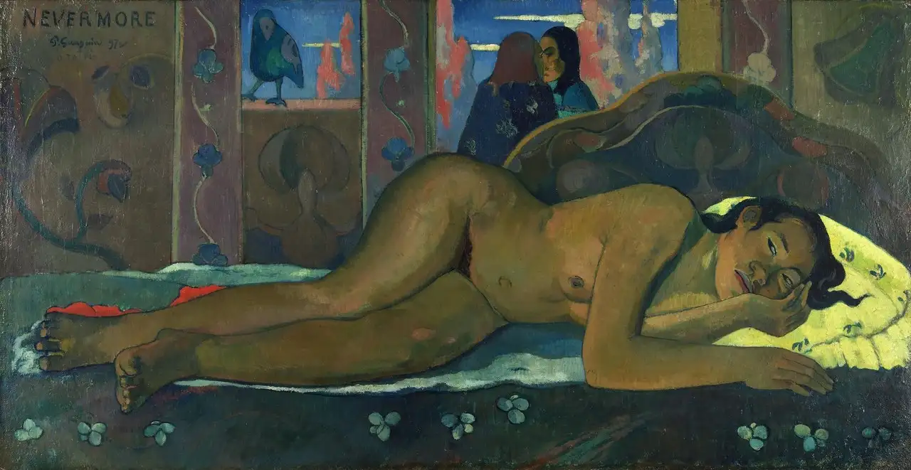 Nevermore by Paul Gauguin
