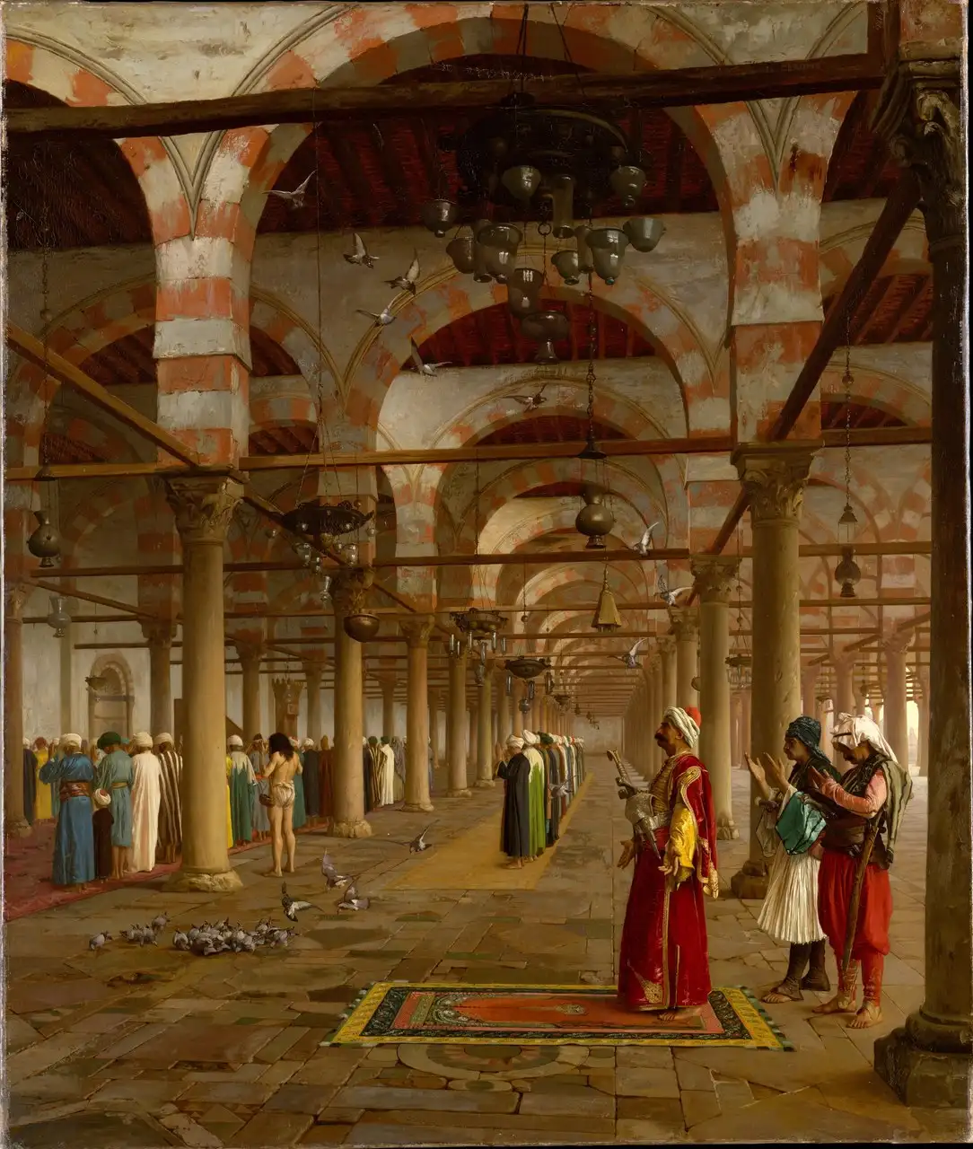 Prayer in the Mosque by Jean-Léon Gérôme