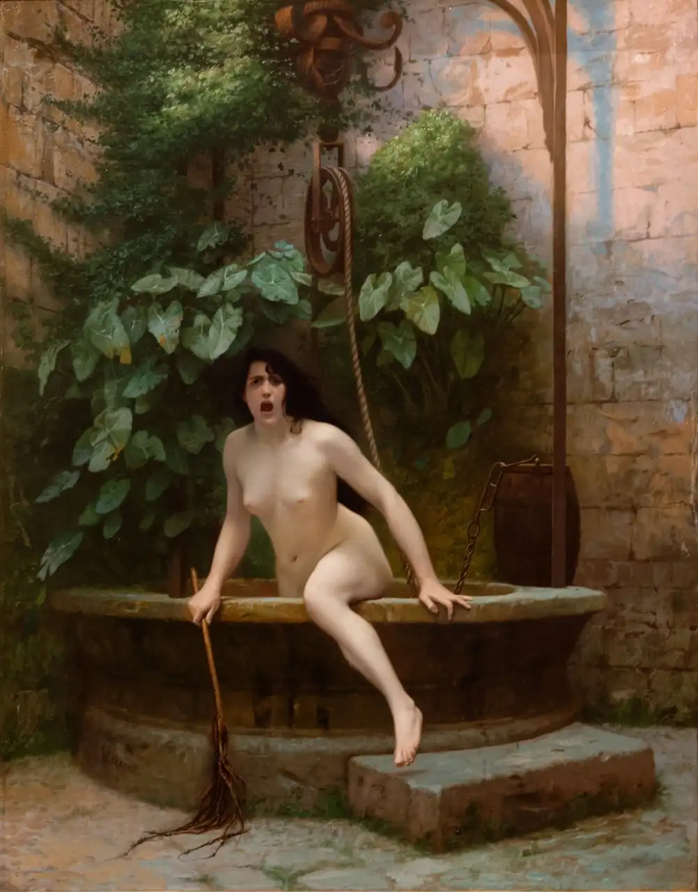 Truth Coming Out of Her Well by Jean-Léon Gérôme