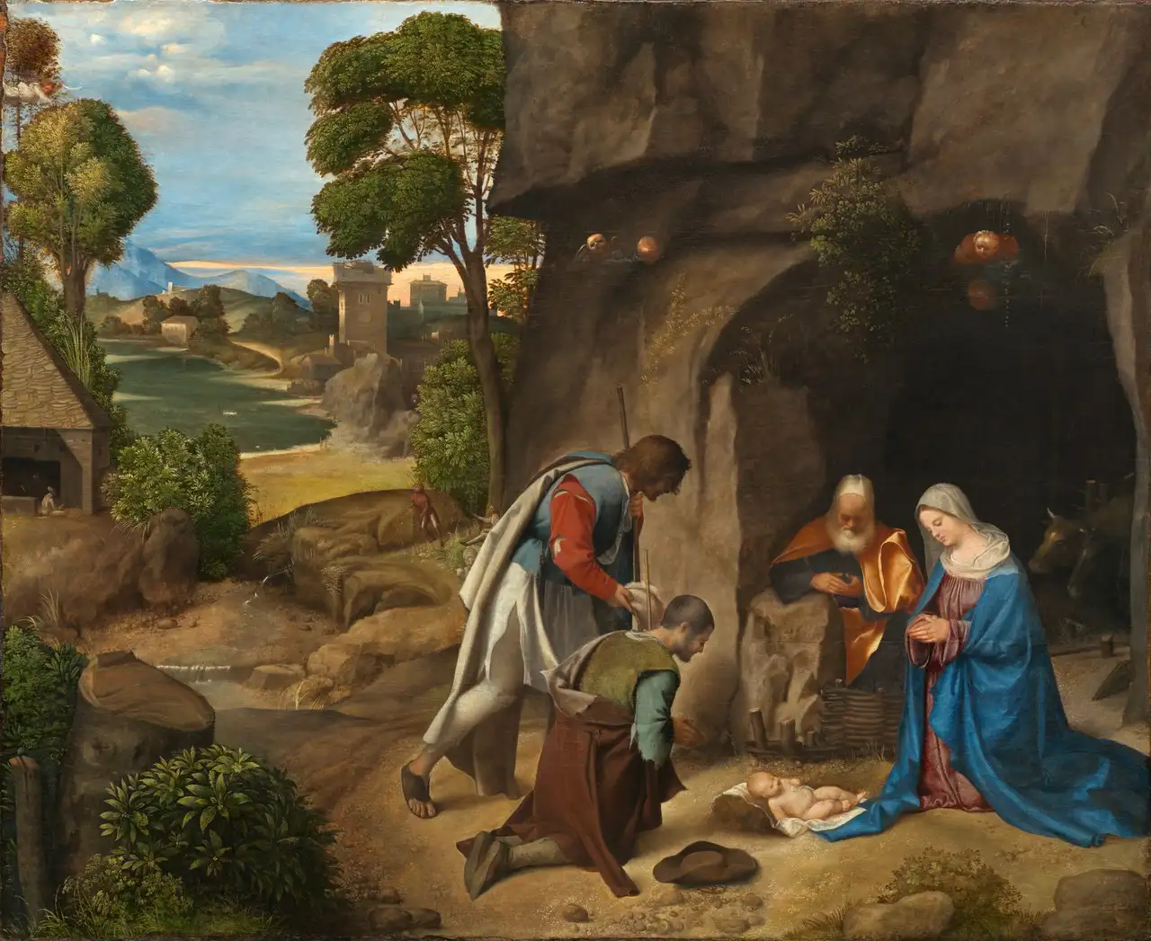 Adoration of the Shepherds (Allendale Nativity) by Giorgione