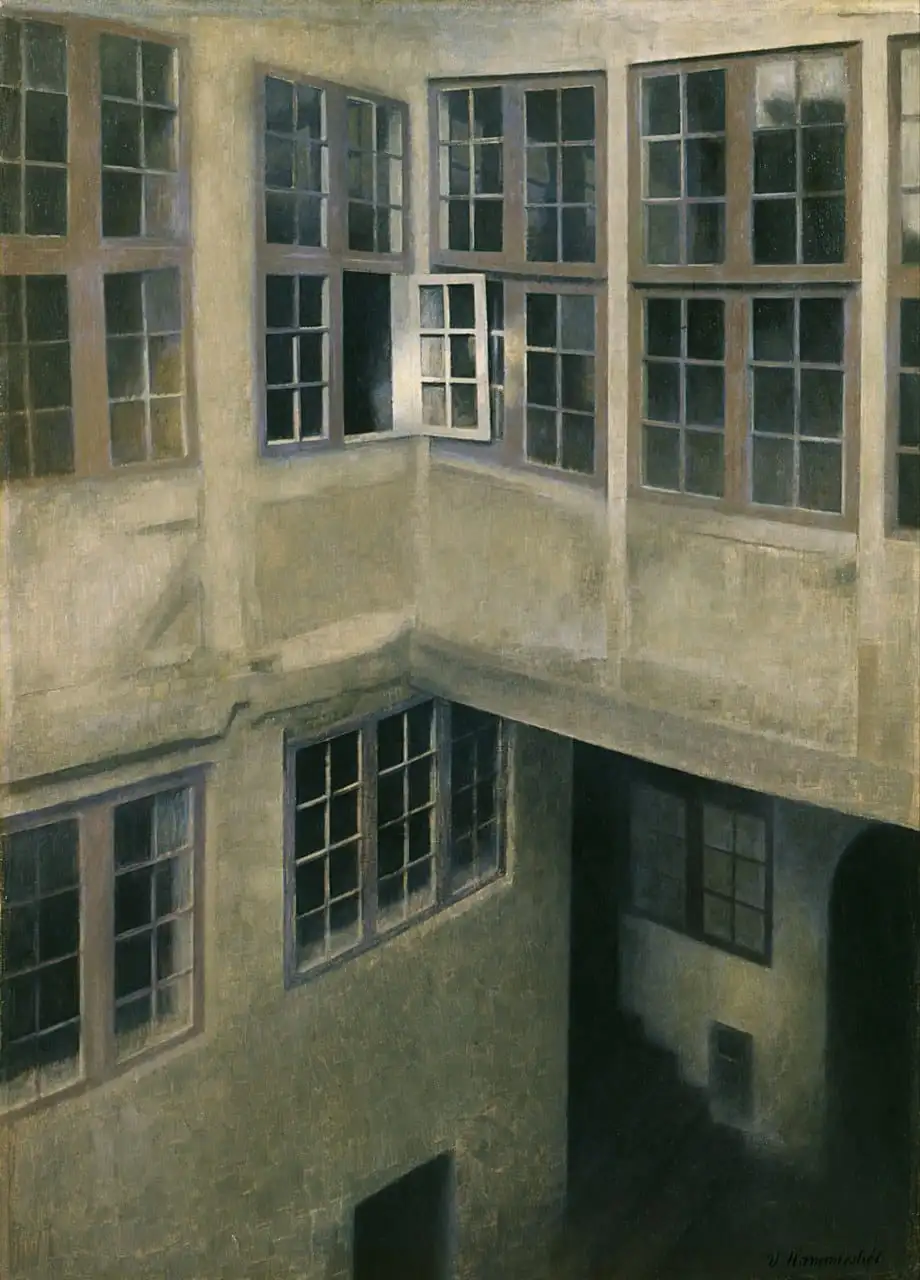 Interior, Strandgade 30 by Vilhelm Hammershøi