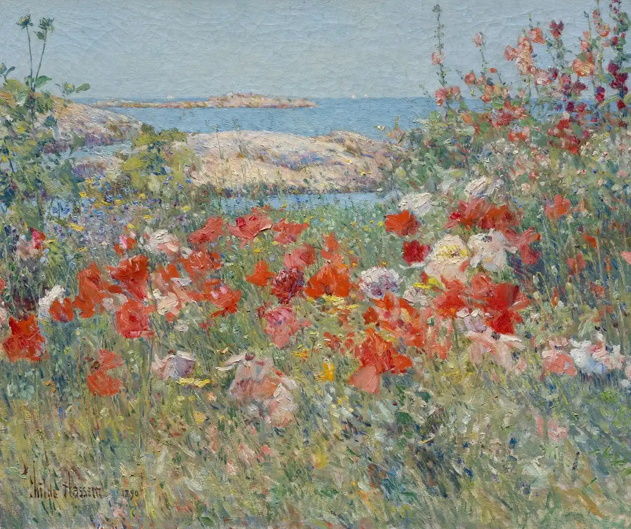 Celia Thaxter's Garden, Isles of Shoals, Maine by Childe Hassam