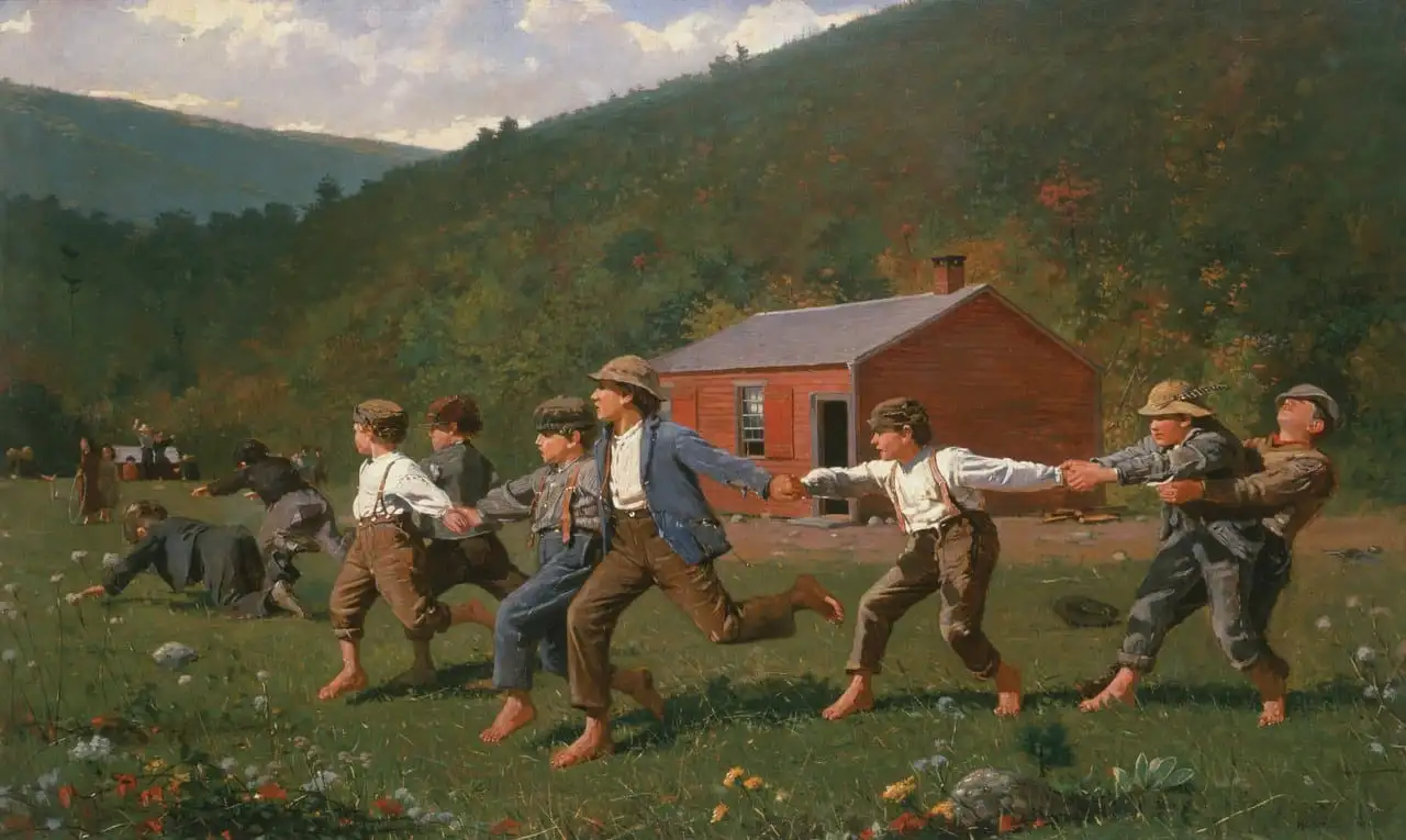 Snap the Whip (Butler Institute version) by Winslow Homer