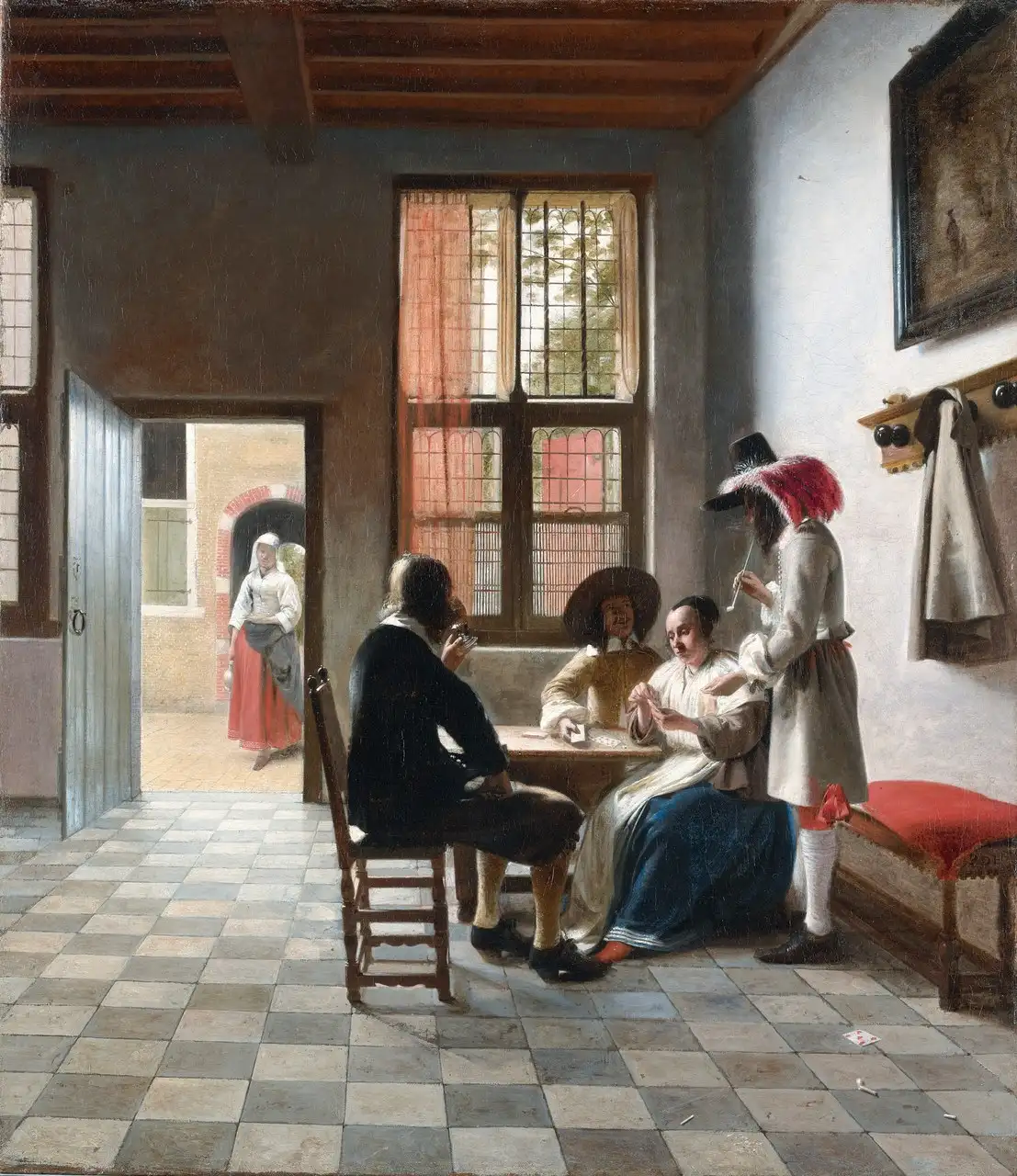Card Players in a Sunlit Room by Pieter de Hooch