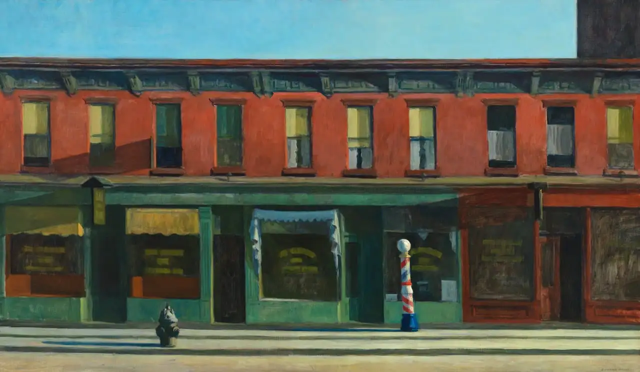 Early Sunday Morning by Edward Hopper
