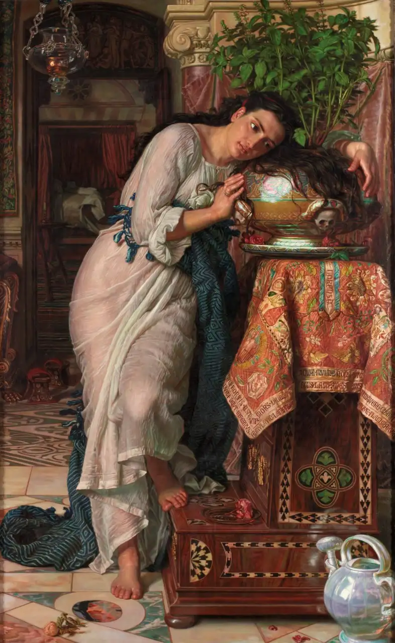 Isabella and the Pot of Basil by William Holman Hunt
