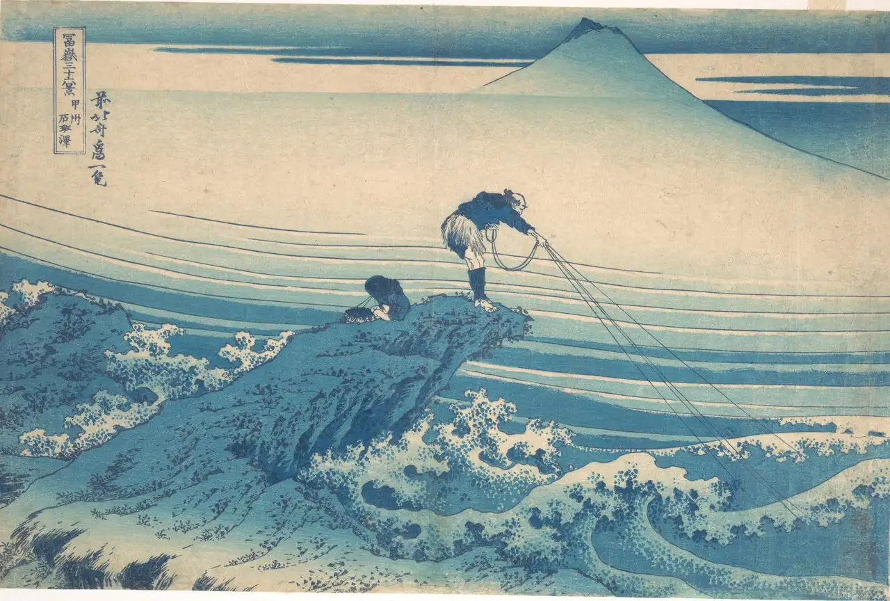 Kajikazawa in Kai Province by Katsushika Hokusai