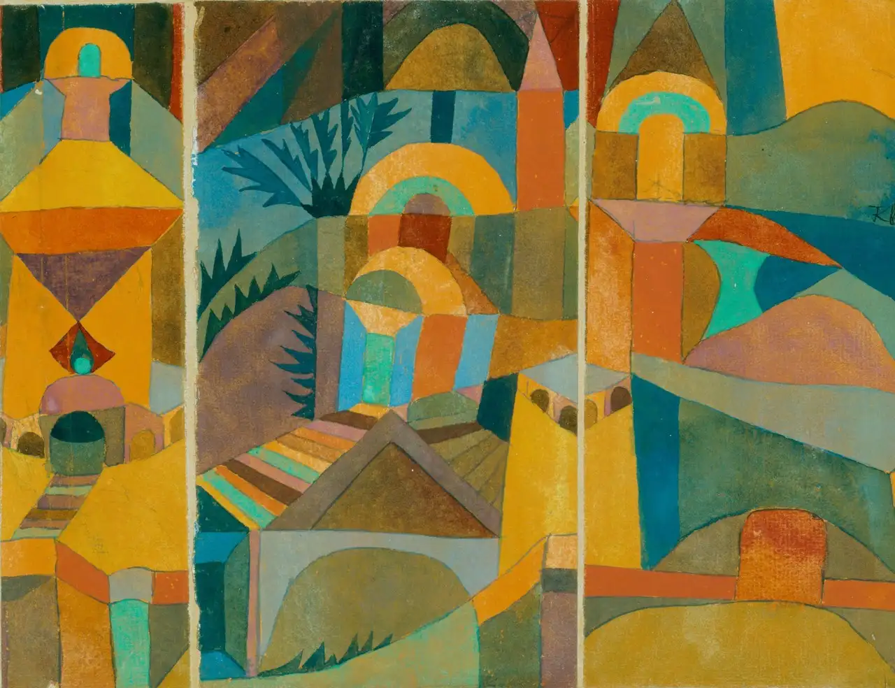 Temple Gardens by Paul Klee