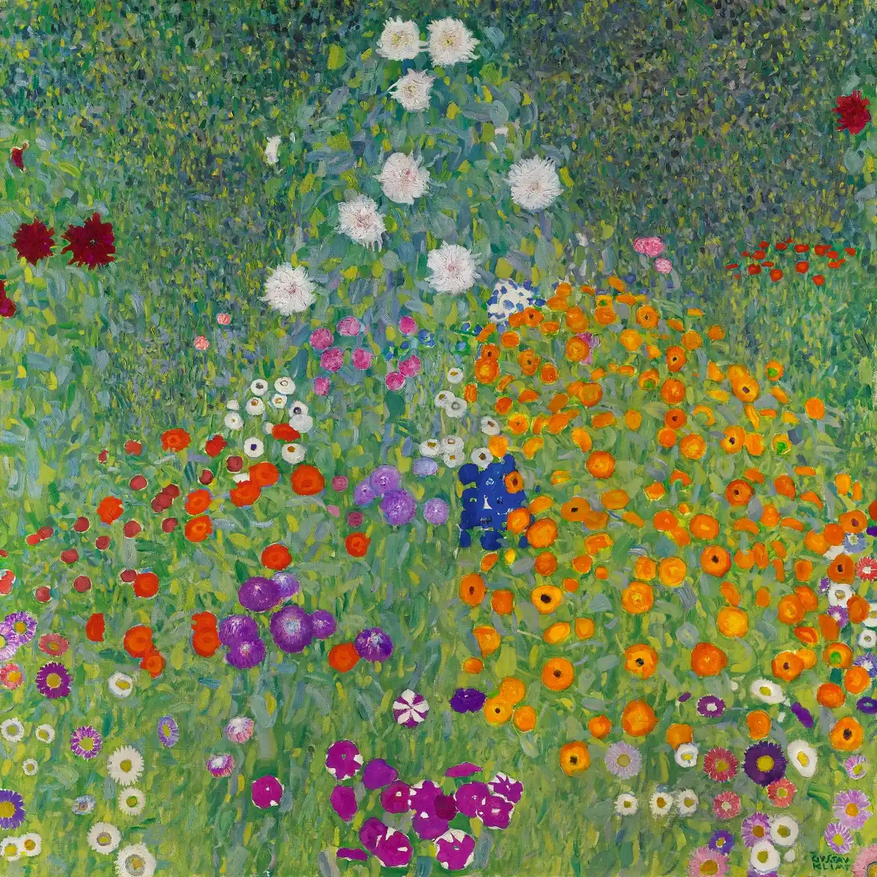 Flower Garden by Gustav Klimt