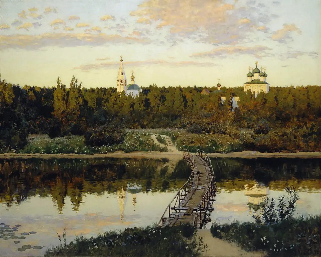 A Quiet Monastery by Isaac Levitan