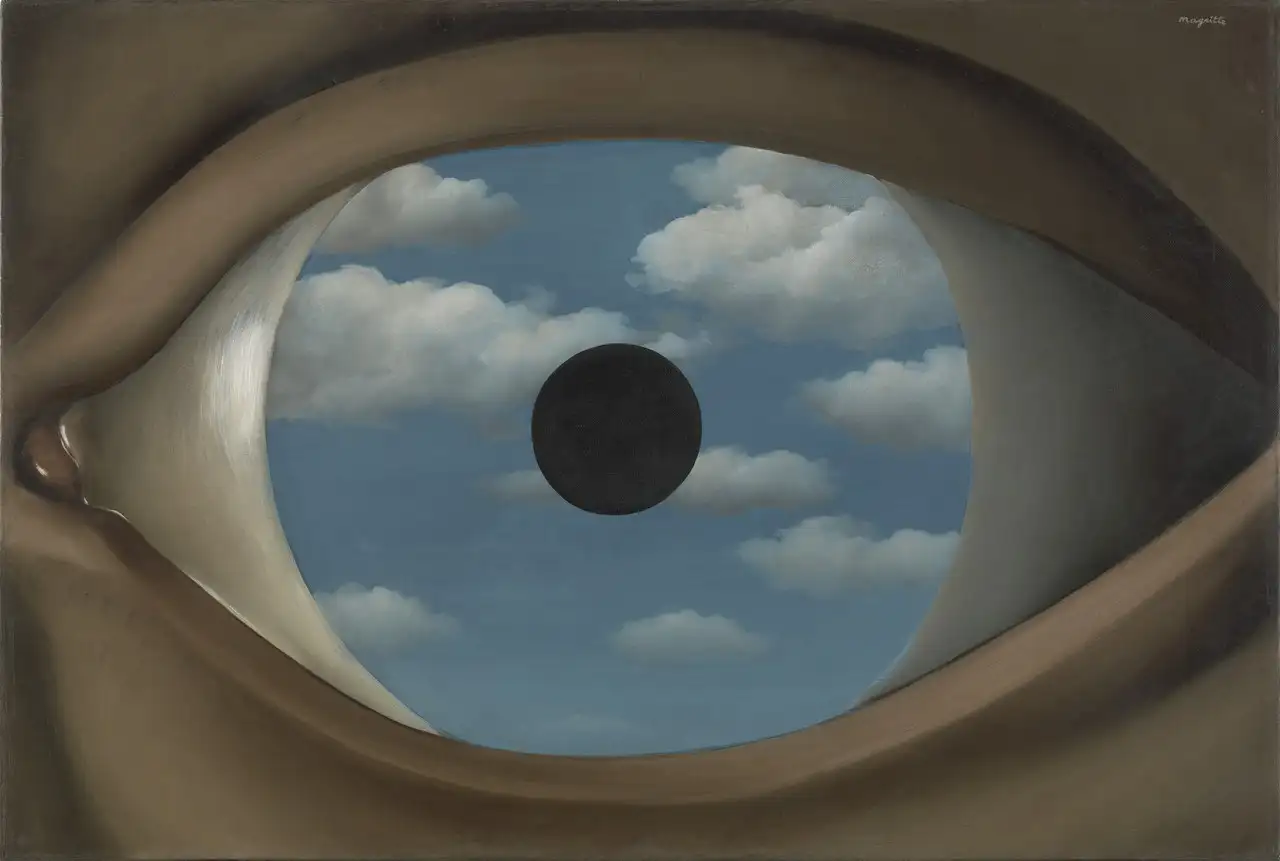The False Mirror by René Magritte