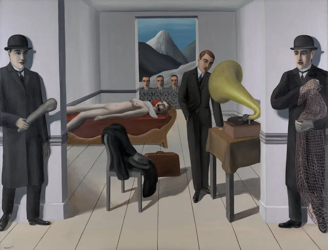 The Menaced Assassin by René Magritte