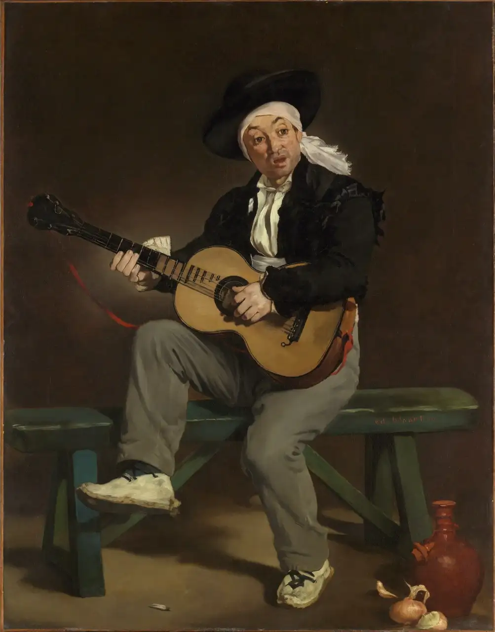 The Spanish Singer by Édouard Manet