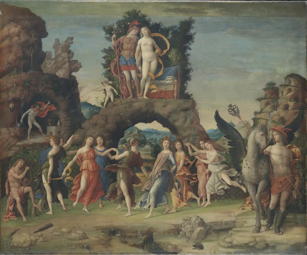 Parnassus by Andrea Mantegna